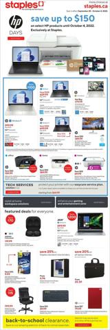 Electronics offers in Vancouver | Staples flyer in Staples | 2022-09-28 - 2022-10-04