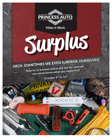 Princess Auto catalogue | New Surplus Items | 2022-10-04 - 2022-10-16