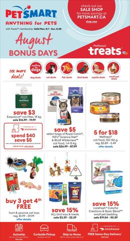 Petsmart catalogue in Hamilton | PetSmart Current Flyer Online | 2022-08-01 - 2022-08-28
