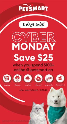 Petsmart catalogue in Edmonton | PetSmart Current Flyer Online | 2022-11-28 - 2022-11-29