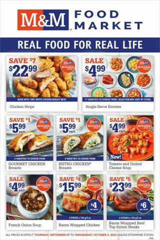 M&M Meat Shops catalogue in Charlottetown (Prince Edward Island) | M&M Meat Shops flyer | 2022-09-29 - 2022-10-05