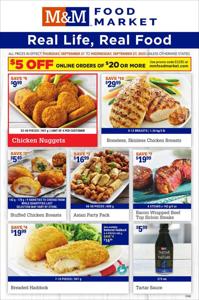 Offer on page 1 of the M&M Meat Shops weekly flyer catalog of M&M Meat Shops