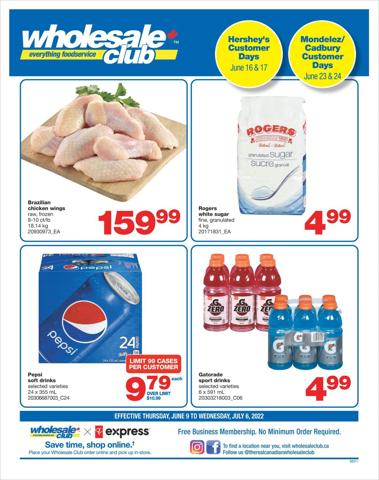 Grocery offers in Edmonton | Wholesale Club weekly flyer in Wholesale Club | 2022-06-09 - 2022-07-06