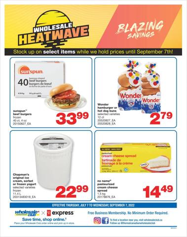 Wholesale Club catalogue in Ottawa | Wholesale Club weekly flyer | 2022-07-07 - 2022-09-07