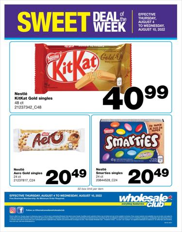 Wholesale Club catalogue | Wholesale Club weekly flyer | 2022-08-04 - 2022-08-10