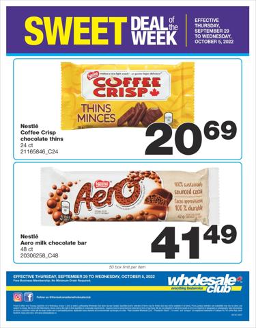 Wholesale Club catalogue in Châteauguay | Wholesale Club Weekly ad | 2022-09-29 - 2022-10-05
