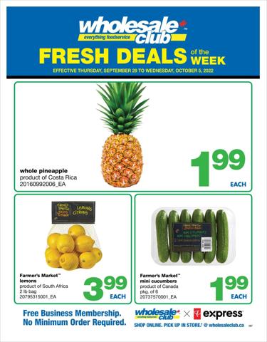 Wholesale Club catalogue in St. Thomas | Wholesale Club Weekly ad | 2022-09-29 - 2022-10-05
