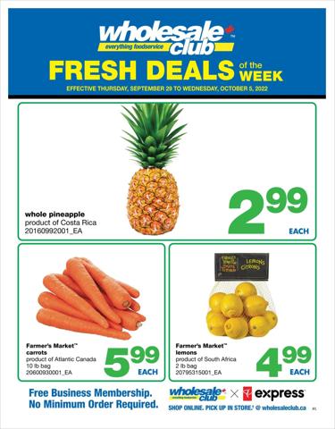 Wholesale Club catalogue in Dartmouth | Wholesale Club Weekly ad | 2022-09-29 - 2022-10-05