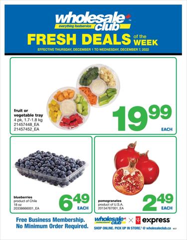 Wholesale Club catalogue in Calgary | Wholesale Club Weekly ad | 2022-12-01 - 2022-12-07