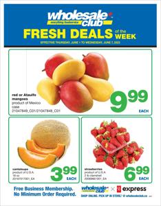 Grocery offers in Winnipeg | Wholesale Club Weekly ad in Wholesale Club | 2023-06-01 - 2023-06-07