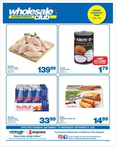 Wholesale Club catalogue in Calgary | Wholesale Club Weekly ad | 2023-09-07 - 2023-09-27