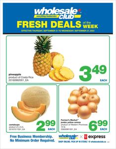 Wholesale Club catalogue | Wholesale Club Weekly ad | 2023-09-21 - 2023-09-27