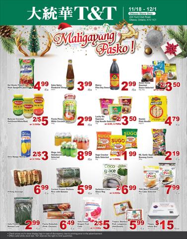T&T Supermarket catalogue in Ottawa | T&T Supermarket weekly flyer | 2022-11-18 - 2022-12-01