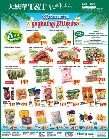 T&T Supermarket catalogue | T&T Supermarket weekly flyer | 2023-01-20 - 2023-01-26