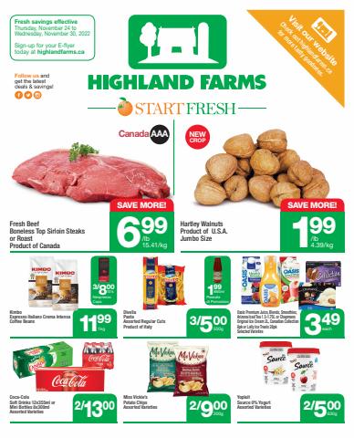 Offer on page 3 of the Weekly Flyer catalog of Highland Farms