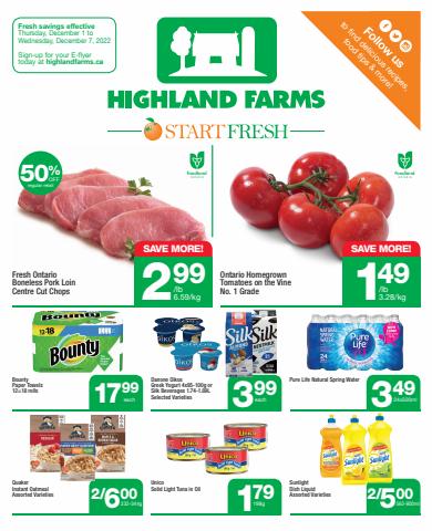 Highland Farms catalogue in Stouffville | Weekly Flyer | 2022-12-01 - 2022-12-07