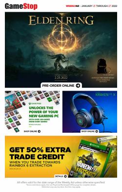 Electronics deals in the Game Stop catalogue ( 2 days left)