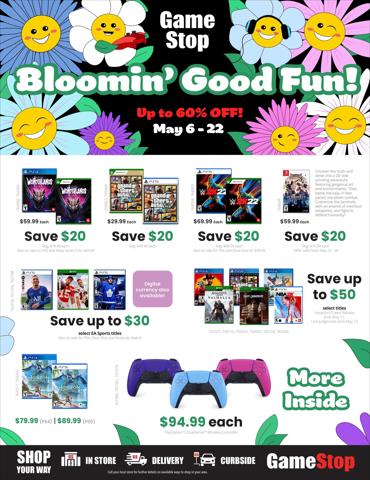 Electronics offers in Hamilton | Game Stop Weekly ad in Game Stop | 2022-05-06 - 2022-05-22