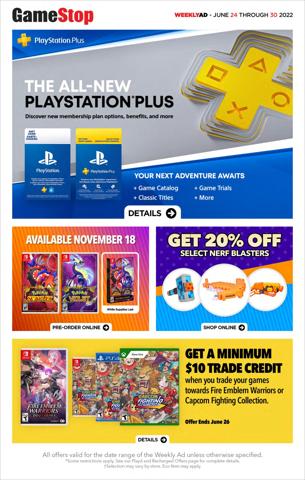 Game Stop catalogue in Montreal | Game Stop Weekly ad | 2022-06-24 - 2022-06-30