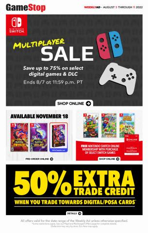 Game Stop catalogue | Game Stop flyer | 2022-08-05 - 2022-08-11