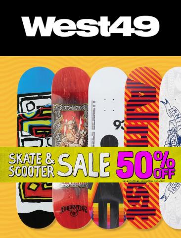 West 49 catalogue | Skate & Scooter Sale 50% off | 2022-11-28 - 2022-12-13