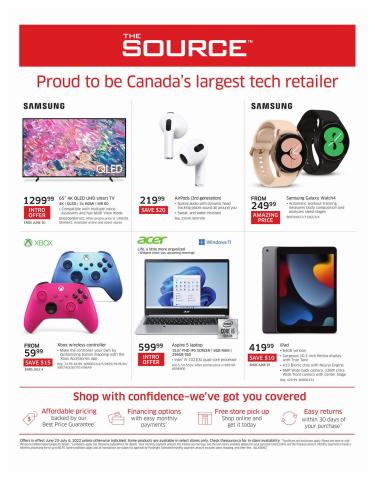 Electronics offers in Calgary | Weekly Flyer in The Source | 2022-06-23 - 2022-07-06