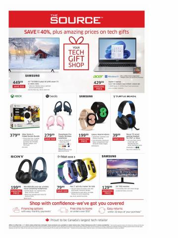 Electronics offers in Calgary | Weekly Flyer in The Source | 2022-12-01 - 2022-12-07