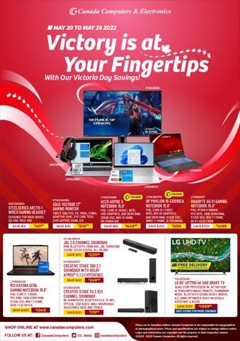 Electronics offers in Hamilton | Canada Computers flyer in Canada Computers | 2022-05-20 - 2022-05-26