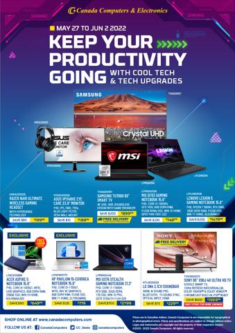 Electronics offers in Toronto | Canada Computers flyer in Canada Computers | 2022-05-27 - 2022-06-02