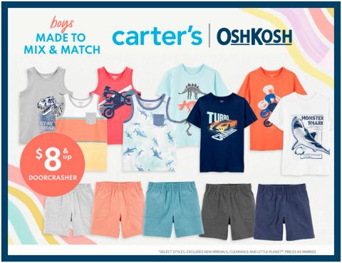 Kids, Toys & Babies offers | $8& up Doorcrasher in Carter's OshKosh | 2022-05-03 - 2022-06-13