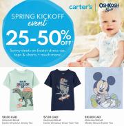 Kids, Toys & Babies offers in Vancouver | Spring Kickoff Event 25-50% Off in Carter's OshKosh | 2023-03-18 - 2023-04-02