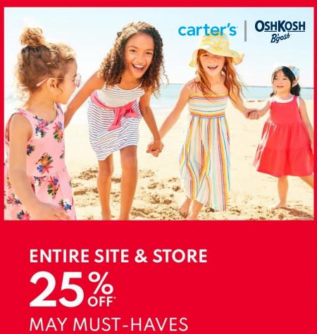 Carter's OshKosh catalogue | Entire Site & Stores 25% Off | 2023-05-22 - 2023-06-06