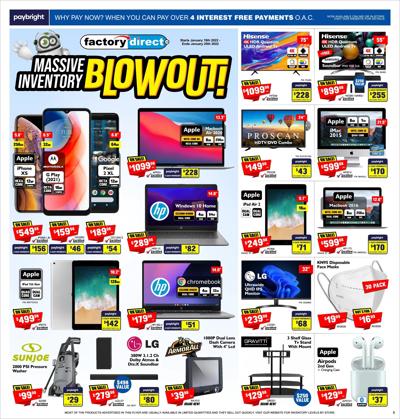 Electronics deals in the Factory Direct catalogue ( Expires tomorrow)