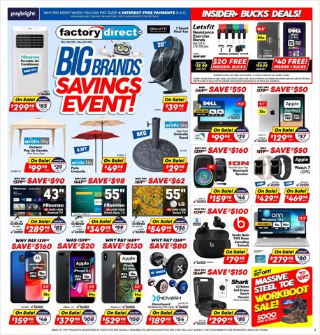 Factory Direct catalogue | Factory Direct weekly flyer | 2022-05-18 - 2022-05-24