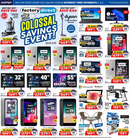 Factory Direct catalogue in Hamilton | Factory Direct weekly flyer | 2022-09-21 - 2022-09-27