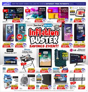 Offer on page 4 of the Factory Direct weekly flyer catalog of Factory Direct