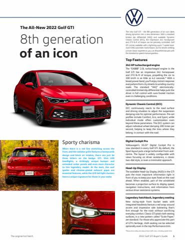 Volkswagen catalogue | Volkswagen Golf GTI | 2022-02-06 - 2022-12-31