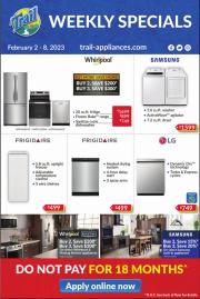 Electronics offers in Toronto | Weekly Flyer in Trail Appliances | 2023-02-02 - 2023-02-08