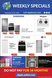 Trail Appliances catalogue | Trail Appliances Weekly Specials | 2023-09-21 - 2023-09-27
