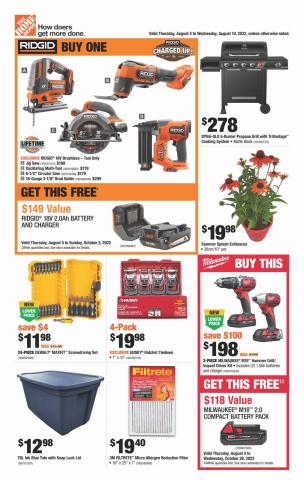 Home Depot catalogue | Weekly Flyer | 2022-08-04 - 2022-08-10