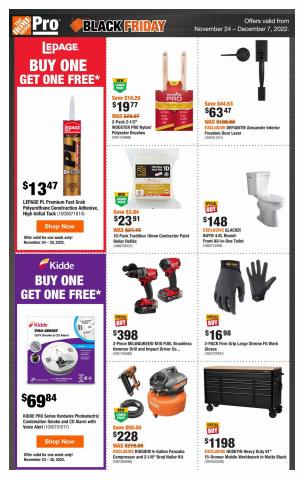 Offer on page 2 of the Home Deport Black Friday catalog of Home Depot