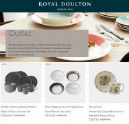 Offer on page 1 of the Royal Doulton Outlet catalog of Royal Doulton