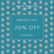 Offer on page 7 of the Spring Sale 20% off catalog of Royal Doulton