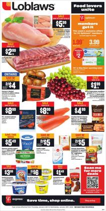 Grocery deals in the Loblaws catalogue ( 2 days left)