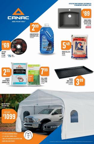 Canac catalogue in Saint-Georges | Weekly Flyer | 2022-09-29 - 2022-10-05
