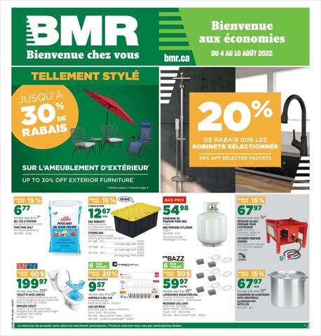 BMR catalogue in Quebec | Weekly Flyer | 2022-08-04 - 2022-08-10