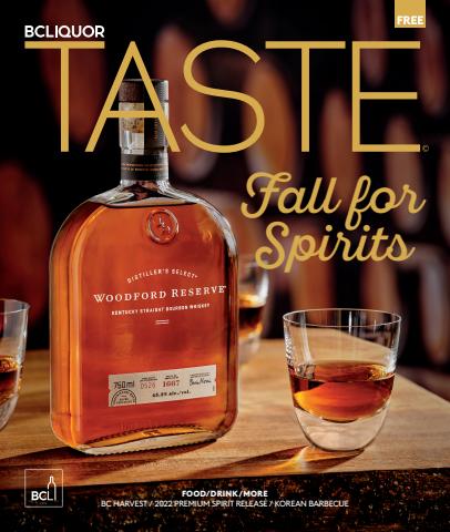 Offer on page 19 of the TASTE_Fall2022 catalog of BC Liquor Stores