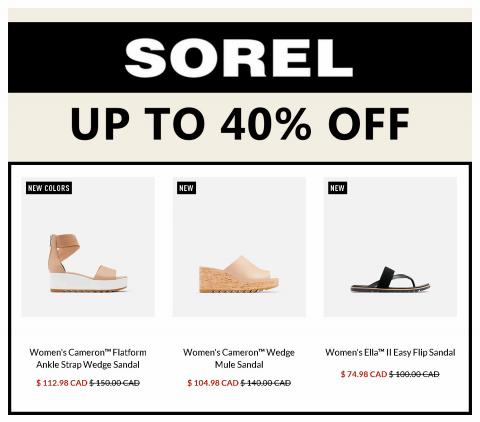 Sorel catalogue in Vancouver | Up to 40% OFF!! | 2022-06-03 - 2022-08-01