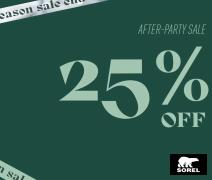 Clothing, Shoes & Accessories offers | After-Party Sale 25% Off in Sorel | 2022-12-27 - 2023-01-27