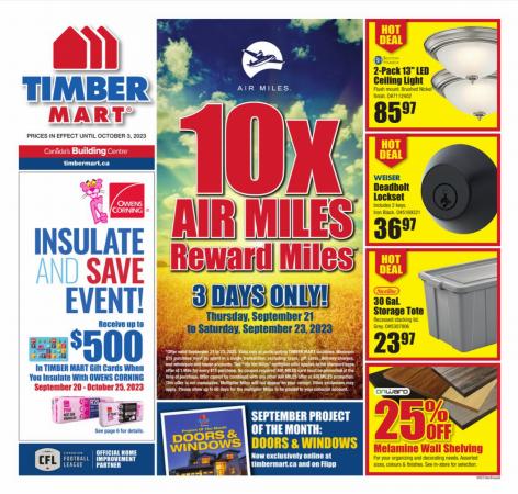 Timber Mart catalogue | Timber Mart Weekly Flyer | 2023-09-21 - 2023-10-03